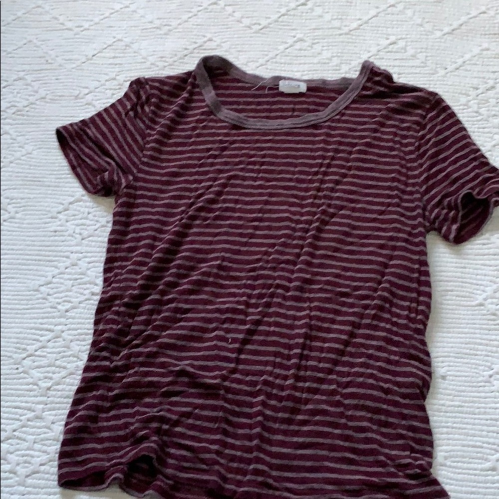 garage striped shirt